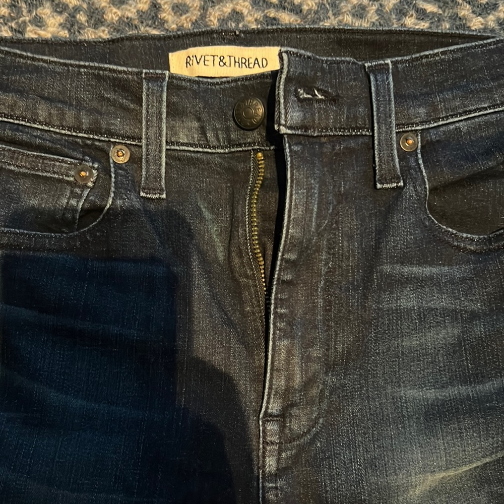 Madewell Rivet & Thread super high rise skinny size 26